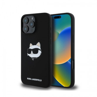 Karl Lagerfeld Liquid Silicone Choupette Head MagSafe Case για iPhone 16 Pro Max Μαύρο