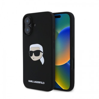 Karl Lagerfeld Liquid Silicone Karl Head MagSafe Case για iPhone 16 Μαύρο