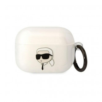 Karl Lagerfeld 3D Logo NFT Karl Head TPU για Apple AirPods Pro Λευκό