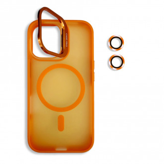 OEM Σκληρή Θήκη MagSafe με Stand και Προστασία Κάμερας για Iphone 17 Πορτοκαλί