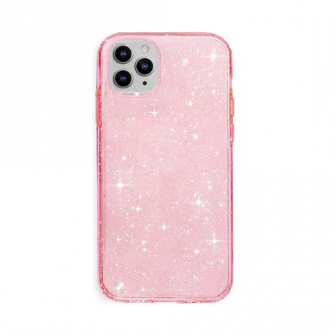 OEM Back Cover Θήκη Σιλικόνης Glitter για iPhone 11 Pro Ροζ