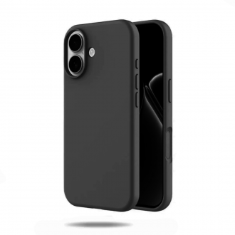 OEM Θήκη Rubber Ενισχυμένης Σιλικόνης για iPhone 17 Μαύρο