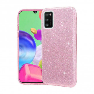 OEM Θήκη Back Cover Θήκη Σιλικόνης Glitter για Samsung Galaxy A31 Ροζ