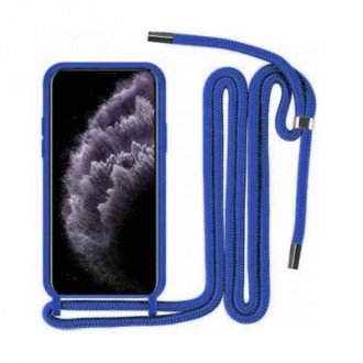 OEM Back Cover Θήκη Ενισχυμένης Σιλικόνης με Λουράκι για Xiaomi Redmi Note 11 Pro+ Μπλε