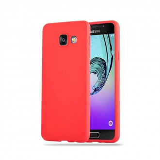 OEM Back Cover Θήκη Λεπτής Σιλικόνης Matte για Samsung Galaxy A3 2017 Κόκκινο