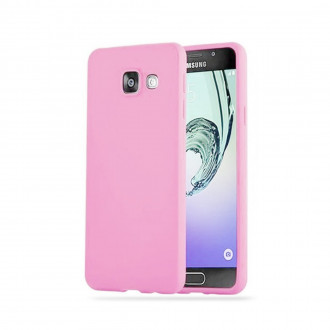 OEM Back Cover Θήκη Λεπτής Σιλικόνης Matte για Samsung Galaxy A3 2017 Ροζ