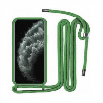 OEM Back Cover Θήκη Ενισχυμένης Σιλικόνης με Λουράκι για Xiaomi Redmi Note 11 Πράσινο