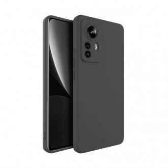 OEM Back Cover Θήκη Λεπτής Σιλικόνης Matte για Xiaomi 12 Pro Μαύρο
