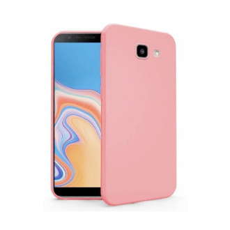 OEM Back Cover Θήκη Λεπτής Σιλικόνης Matte για Samsung Galaxy J4 Plus Ροζ