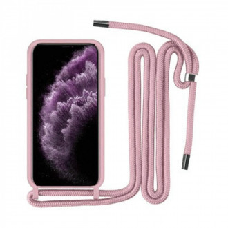 OEM Back Cover Θήκη Λεπτής Σιλικόνης με Λουράκι για Xiaomi Poco X3 NFC/ X3 Pro Ροζ