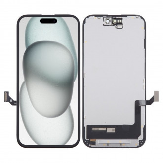 Οθόνη DD Soft-OLED με Μηχανισμό Αφής για iPhone 15 Μαύρο