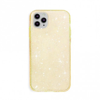 OEM Back Cover Θήκη Σιλικόνης Glitter για iPhone 11 Pro Χρυσό