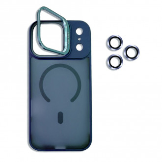 OEM Σκληρή Θήκη MagSafe με Stand και Προστασία Κάμερας για Iphone 17 Pro Max Μπλέ