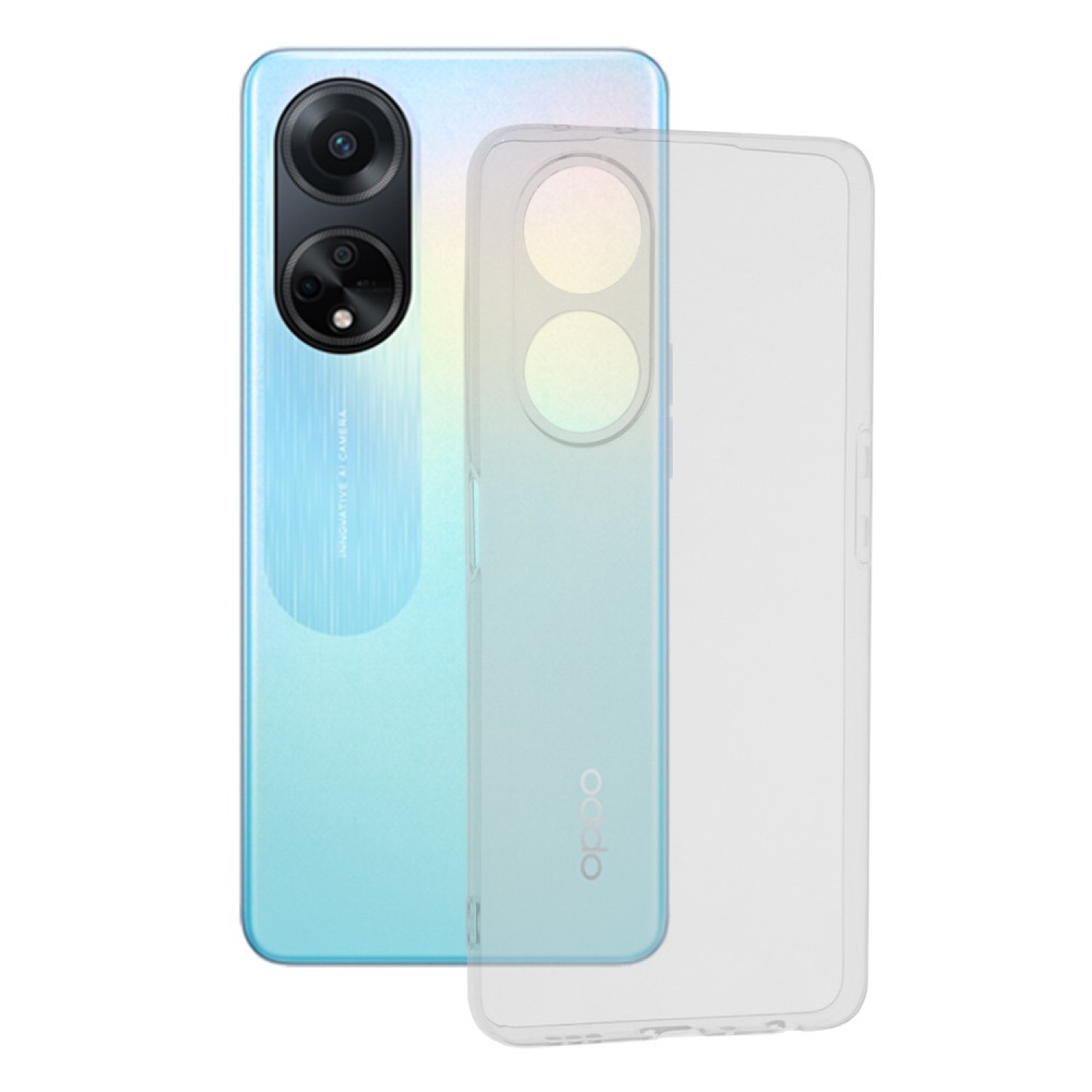 OEM Back Cover Θήκη Ενισχυμένης Σιλικόνης για Oppo A18 / A38 Διάφανο