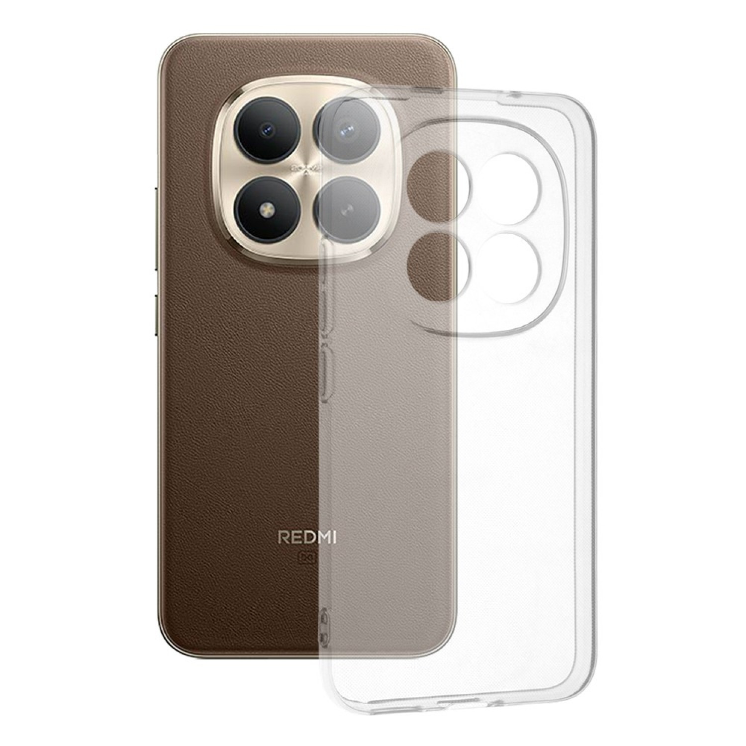 OEM Back Cover Θήκη Ενισχυμένης Σιλικόνης για Xiaomi Redmi Note 15 Pro Plus 5G Διάφανο