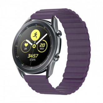 Universal 20mm Λουράκι Σιλικόνης Μαγνητικό Μωβ