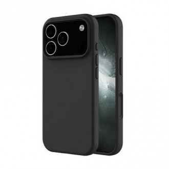 OEM Θήκη Rubber Ενισχυμένης Σιλικόνης για iPhone 17 Pro Μαύρο