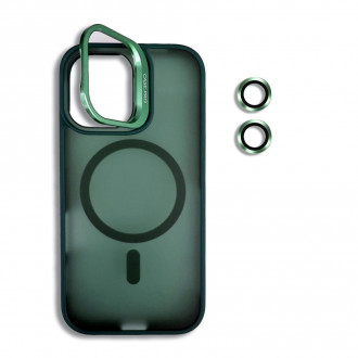 OEM Σκληρή Θήκη MagSafe με Stand και Προστασία Κάμερας για Iphone 17 Πράσινο