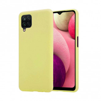 OEM Back Cover Θήκη Λεπτής Σιλικόνης Matte για Samsung Galaxy A12/ A12 Nacho Κίτρινο
