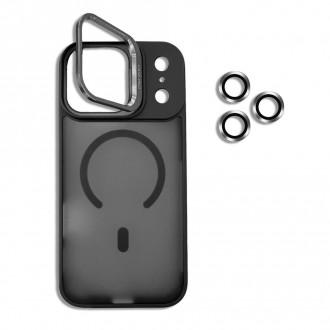 OEM Σκληρή Θήκη MagSafe με Stand και Προστασία Κάμερας για Iphone 17 Pro Max Μαύρο