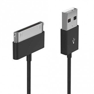 Regular USB to 30-Pin Cable Μαύρο 1m