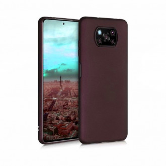 OEM Back Cover Θήκη Ενισχυμένης Σιλικόνης για Xiaomi Poco X3/ X3 Pro Μπορντό