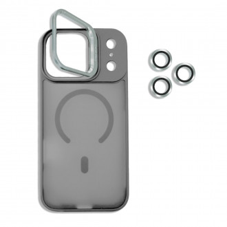 OEM Σκληρή Θήκη MagSafe με Stand και Προστασία Κάμερας για Iphone 17 Pro Max Γκρί