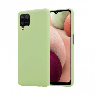 OEM Back Cover Θήκη Λεπτής Σιλικόνης Matte για Samsung Galaxy A12/ A12 Nacho Λαχανί