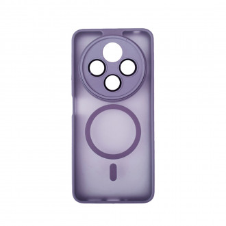 OEM Back Cover Bumper Plexiglass με MagSafe και Προστασία Καμερών για Xiaomi Redmi 14C Λιλά