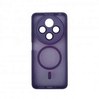 OEM Back Cover Bumper Plexiglass με MagSafe και Προστασία Καμερών για Xiaomi Redmi 14C Μώβ