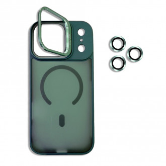 OEM Σκληρή Θήκη MagSafe με Stand και Προστασία Κάμερας για Iphone 17 Pro Πράσινο