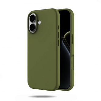 OEM Θήκη Rubber Ενισχυμένης Σιλικόνης για iPhone 17 Χακί