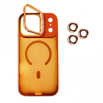 OEM Σκληρή Θήκη MagSafe με Stand και Προστασία Κάμερας για Iphone 17 Pro Πορτοκαλί