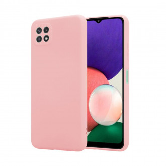 OEM Back Cover Θήκη Ενισχυμένης Σιλικόνης για Samsung Galaxy A22 4G Σομόν