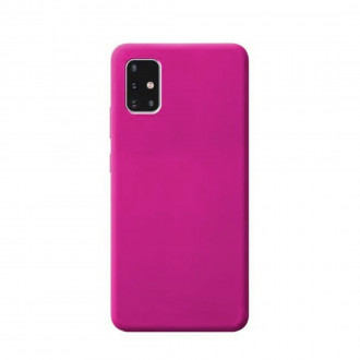 OEM Back Cover Θήκη Λεπτής Σιλικόνης Matte για Samsung Galaxy A71 Φούξια