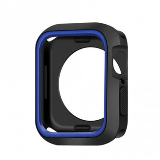 Θήκη Σιλικόνης για Apple Watch Series 42mm Μαύρο - Μπλε