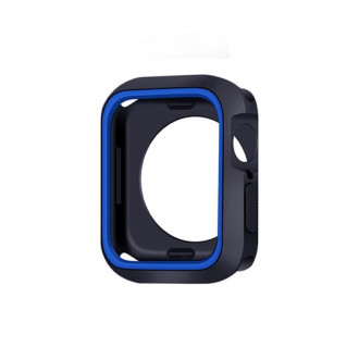 Θήκη Σιλικόνης για Apple Watch Series 44mm Μαύρο - Μπλε