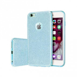 OEM Back Cover Θήκη Σιλικόνης Glitter για iPhone 6 Plus / 6s Plus Γαλάζιο
