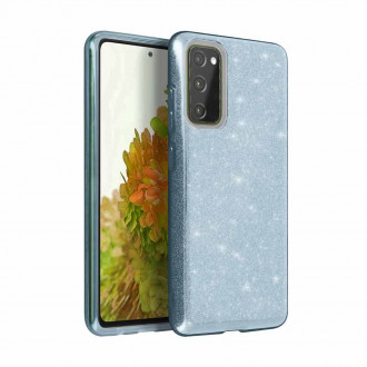 OEM Back Cover Θήκη Λεπτής Σιλικόνης με Glitter για Samsung Galaxy S20 Plus Γαλάζιο