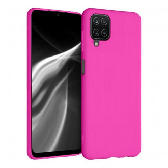 OEM Back Cover Θήκη Λεπτής Σιλικόνης Matte για Samsung Galaxy A12/ A12 Nacho Φούξια