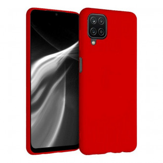 OEM Back Cover Θήκη Λεπτής Σιλικόνης Matte για Samsung Galaxy A12/ A12 Nacho Κόκκινο