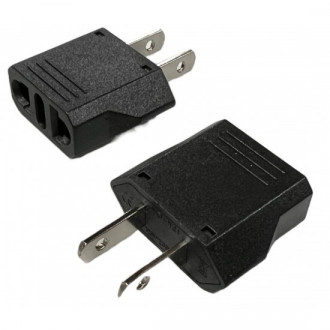 Αντάπτορας από Ευρώπης σε Αμερικής Μαύρο