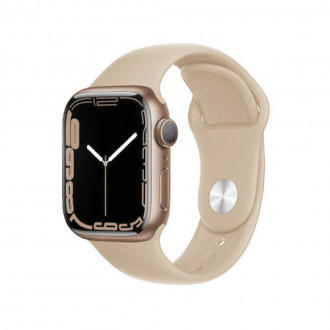 Fashion Watch Λουράκι Σιλικόνης για Apple Watch 42mm/ 44mm/ 45mm Μπέζ