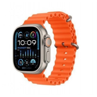 OEM Ocean Band Σιλικόνης για Apple Watch 42/44/45mm Πορτοκαλί