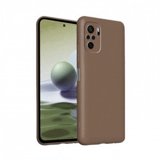 OEM Back Cover Θήκη Ενισχυμένης Σιλικόνης για Xiaomi Redmi Note 10 Pro Καφέ