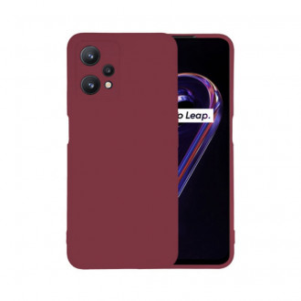 OEM Back Cover Θήκη Ενισχυμένης Σιλικόνης για Realme 9 Pro Μπορντό