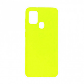 OEM Back Cover Θήκη Ενισχυμένης Σιλικόνης για Samsung Galaxy A21s Neon Yellow