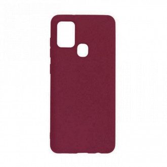 OEM Back Cover Θήκη Ενισχυμένης Σιλικόνης για Samsung Galaxy A21s Μπορντό