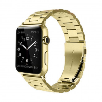 Λουράκι Ανοξείδωτο Ατσάλι για Apple Watch 42mm/ 44mm/ 45mm/ 49mm Χρυσό