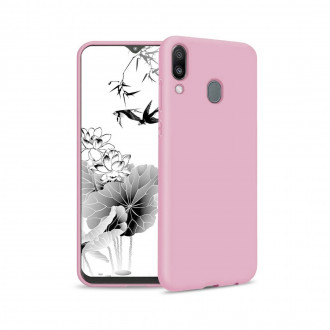 OEM Back Cover Θήκη Λεπτής Σιλικόνης Matte για Samsung Galaxy M20 Ροζ